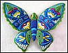 Butterfly - Painted Metal Art Outdoor Wall Decor -  Metal Wall Decor - 27" x 34"